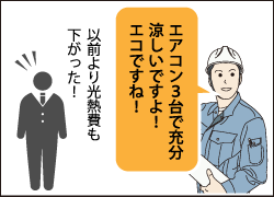 以前より光熱費も下がった!